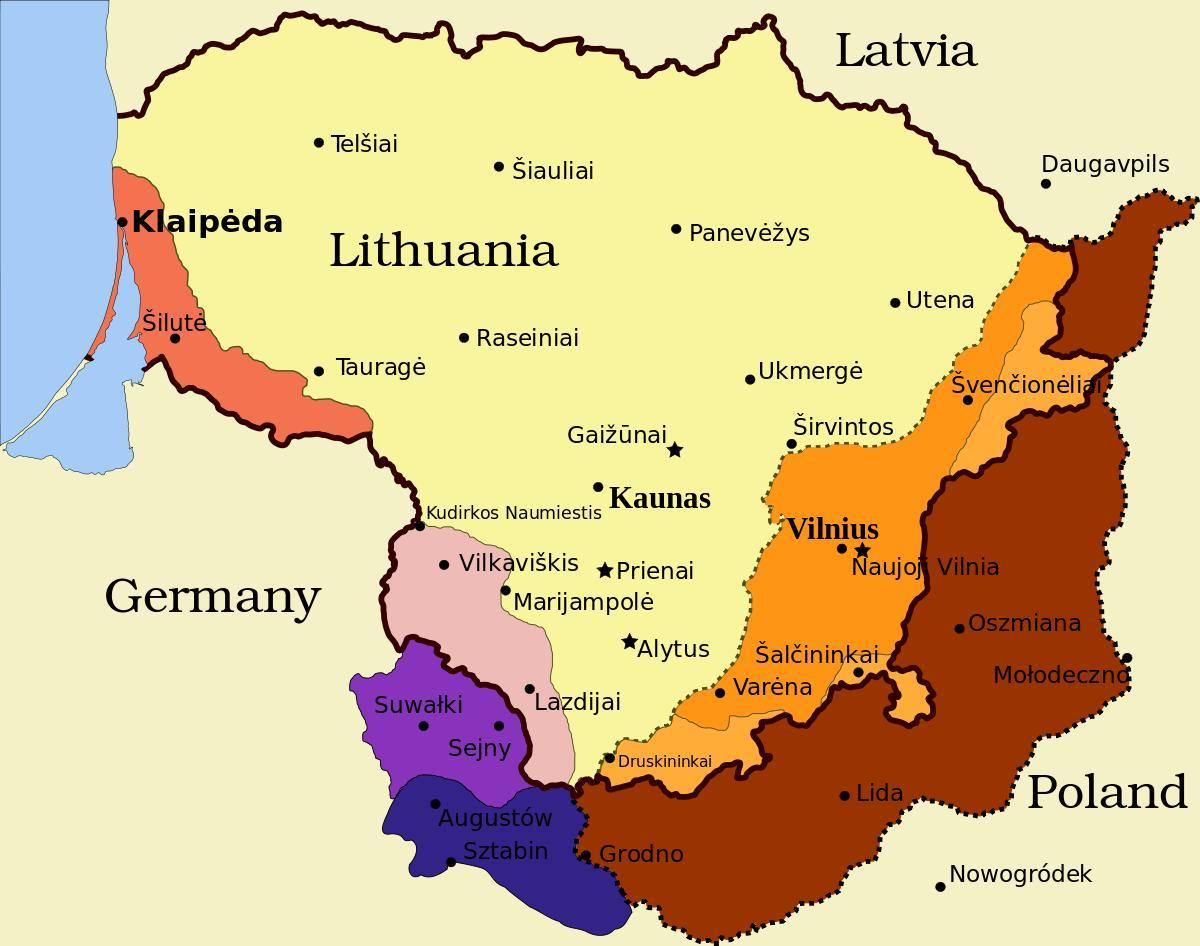 kaart, kaunas, Leedu