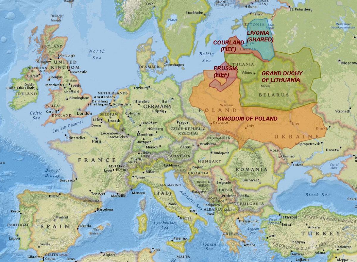 Kaart Leedu ajalugu
